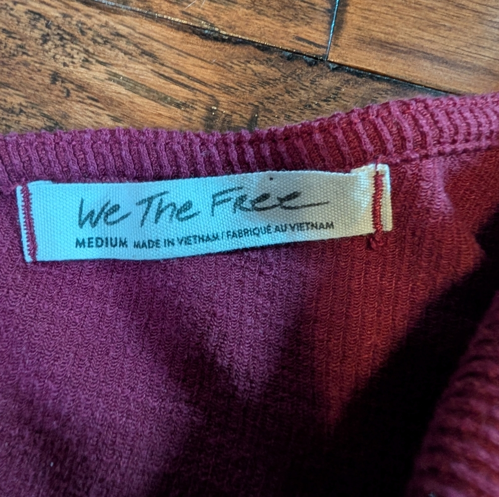 Free People We The Free Addie Twist Off The Shoulder Ribbed Long Sleeve Top - Picture 5 of 10
